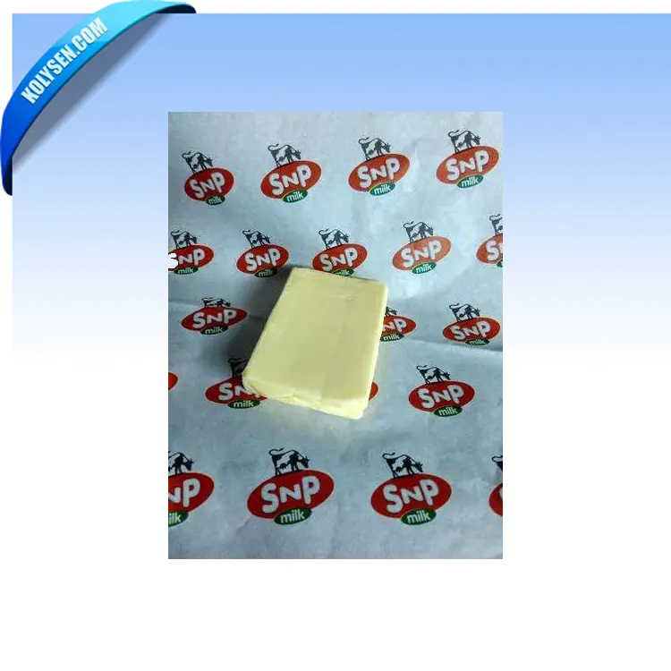 Printed AL foil paper for butter wrapping