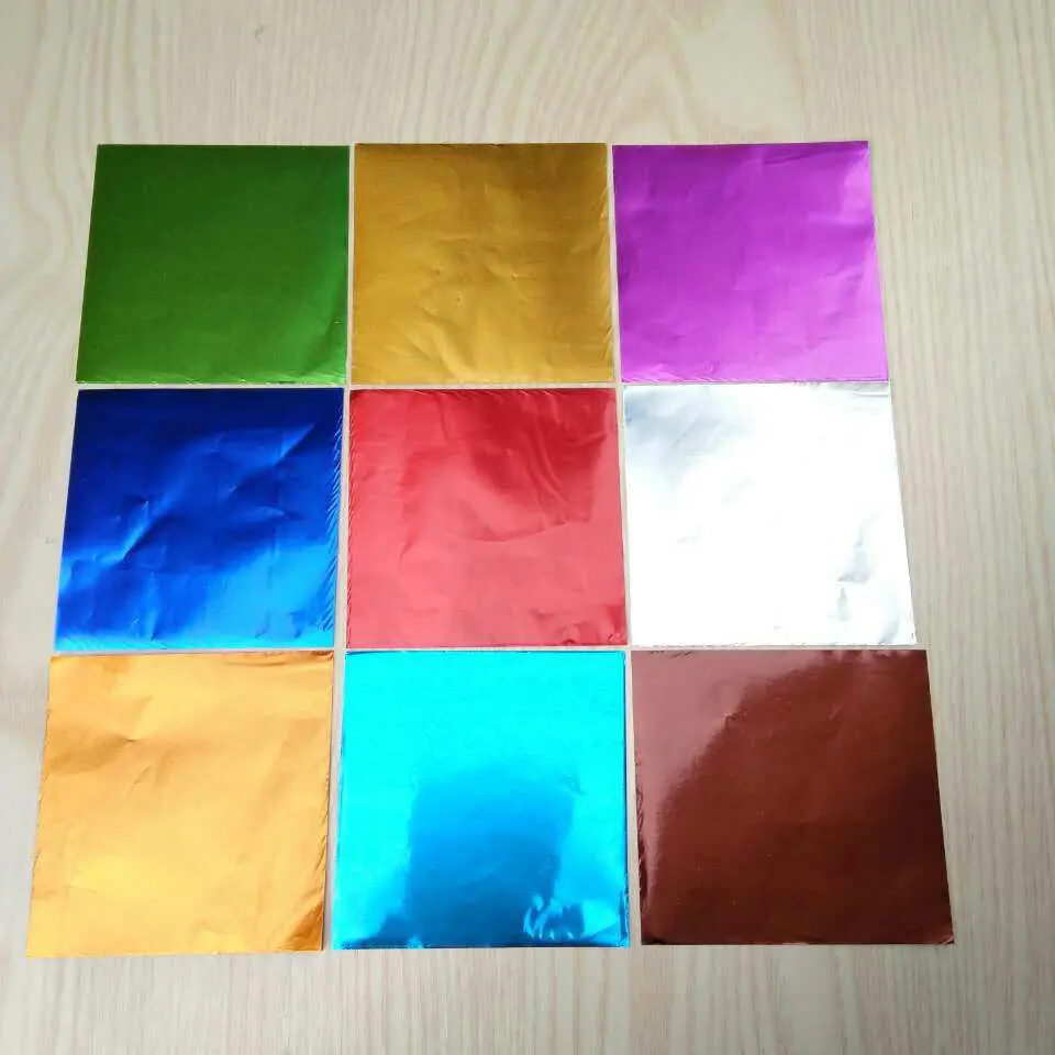 emboss colored aluminum foil paper