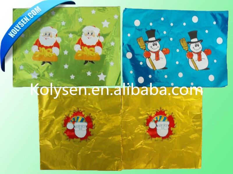 Aluminum Foil for Christmas Chocolate Wrapper