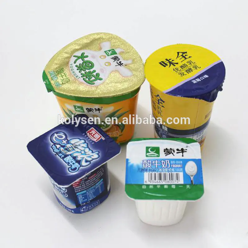 easy peel foil lids for pudding cup packaging