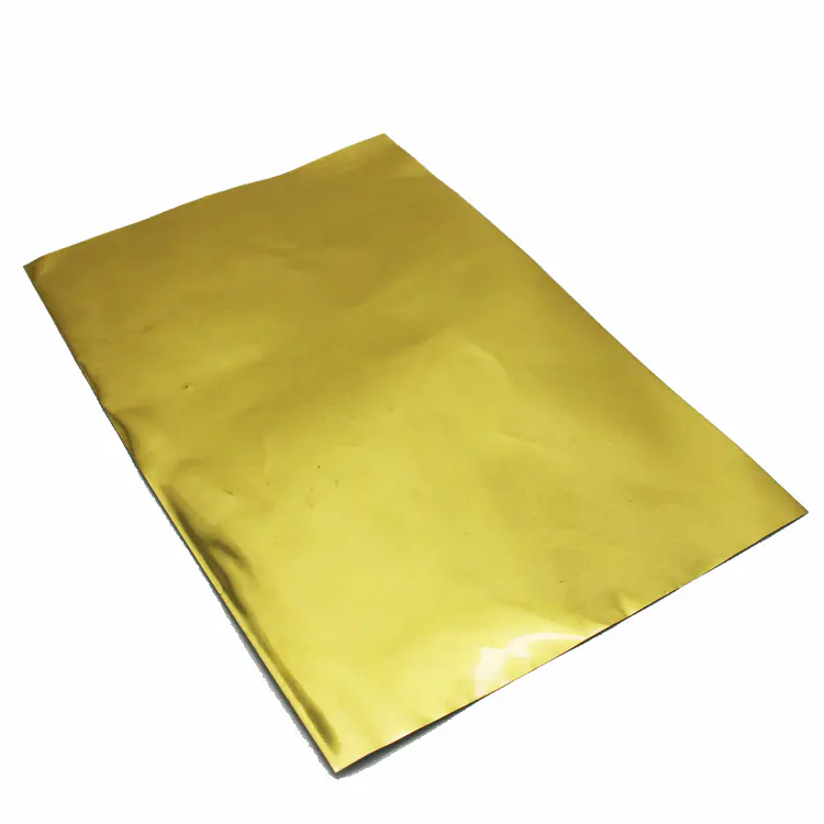 No odor golden chocolate laminated aluminum foil paper