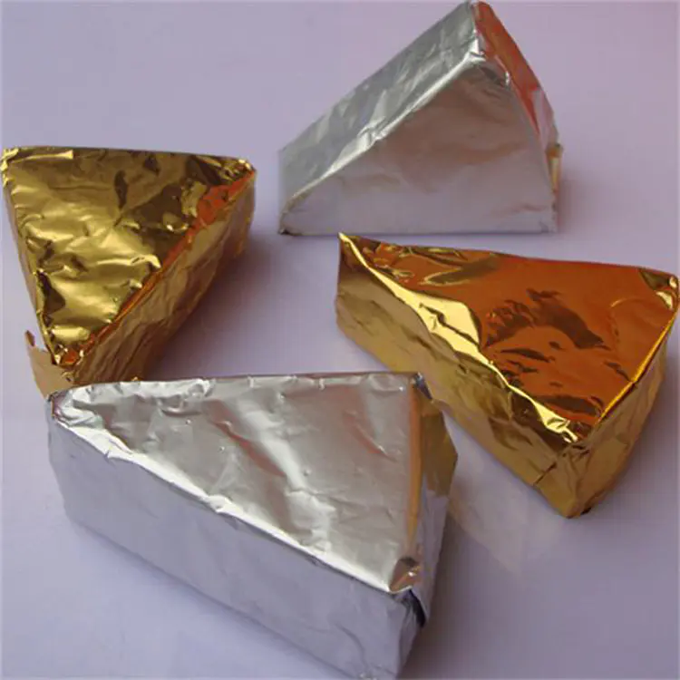 Triangle cheese packaging aluminum foil