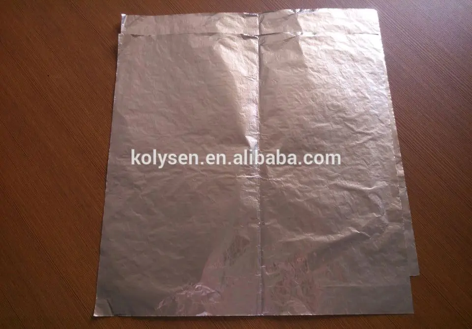 Silver insulated honeycomb aluminum foil paper sheets