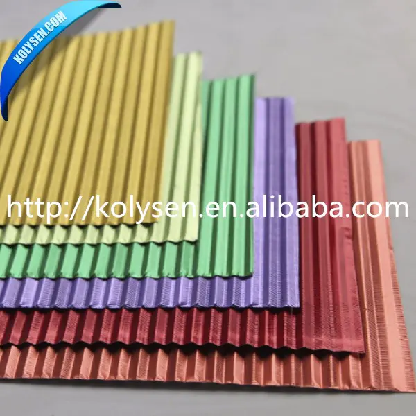 food grade colorful chocolate corrugated aluminum foil for packing chocolate