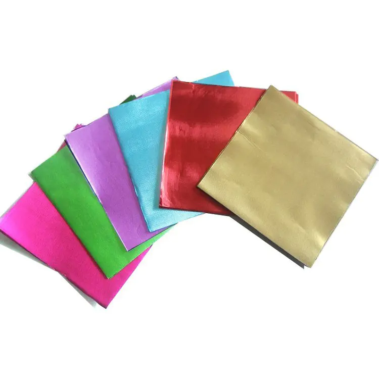 Overall coloured chocolate candy pure aluminum foil wrap
