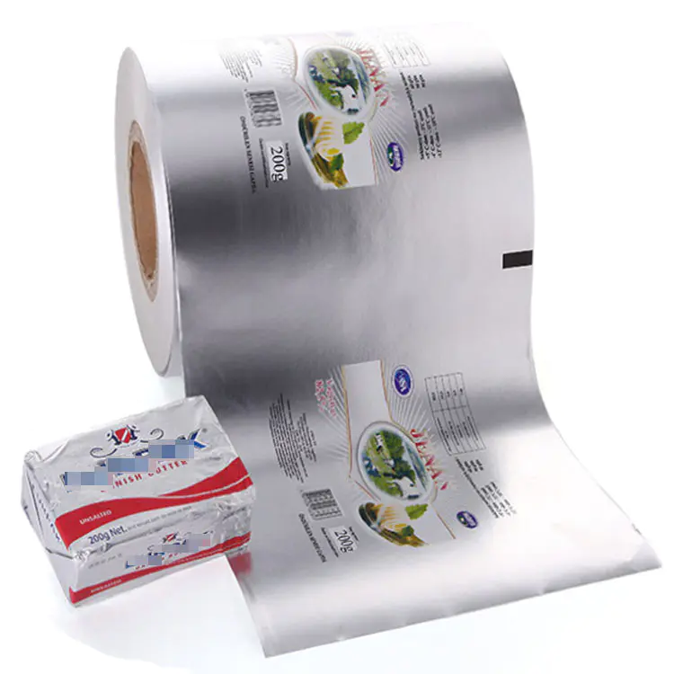 8011 Alloy Food Packaging Aluminum Foil Margarine Butter Wrapping Paper Rolls
