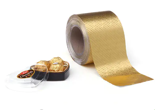 Food grade laminated aluminum foil paper for wrapping chocolate