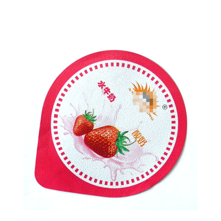Printed PP lacquered aluminum foil sealing lids for plastic cup