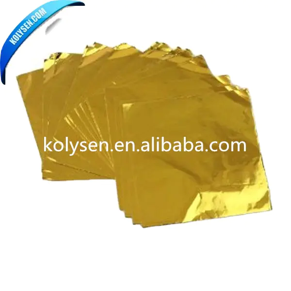 Kolysen Aluminum paper embossed foil for chocolate wrapping