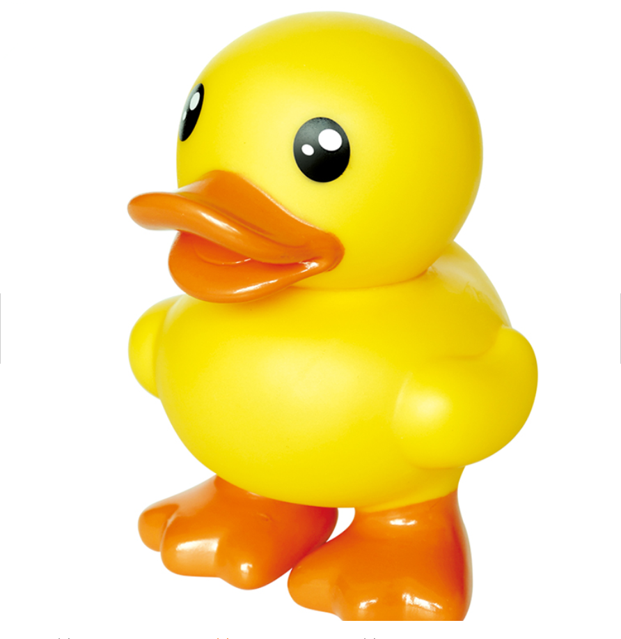 2019 Amazon hot product Rubber Yellow Duck Vinyl Toys Cartoon Mini PVC Miniature Figures Bath Toy