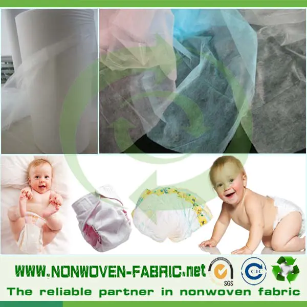 Best Quality PP Spunbond Soft Hydrophilic Nonwoven Fabric For Baby Diaper/wet wipes raw material