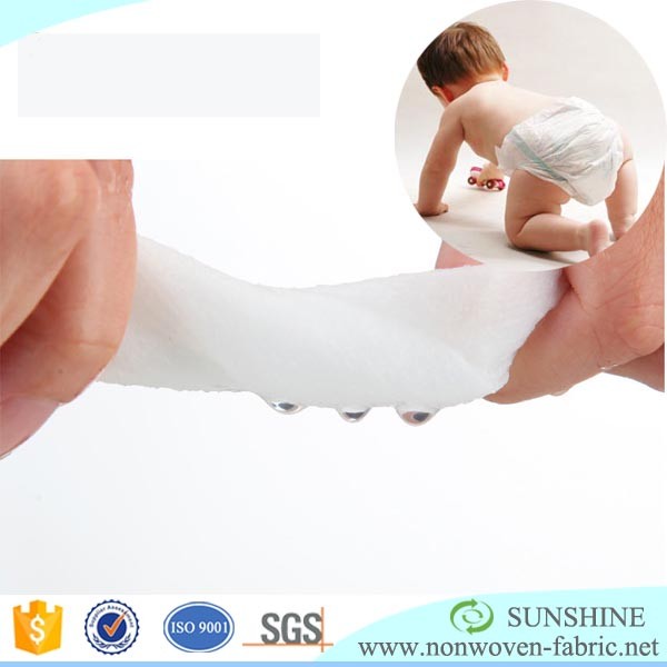 Made in China Alibaba spunbonded hydrophilic and hydrophobic non woven fabric for baby wipe