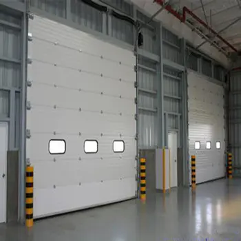 W2500*H3000mm Electric lifting industrial overhead sectional door for factory