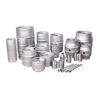 AISI Stainless steel 304 EmptyECO Slim US 1/2 1/4 1/6 EU European Standard 20L 30L 50 liter Beer Keg for sale