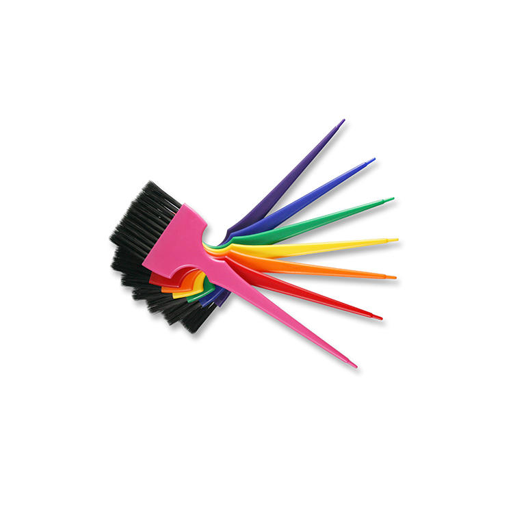 plastic custom colorful long handle hair color applicator brush