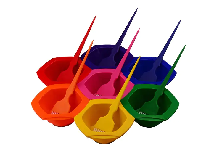 Hairdressing Tool Plastic Salon Hair Dye Tint Bowl Coloring Mixing Bowl Set