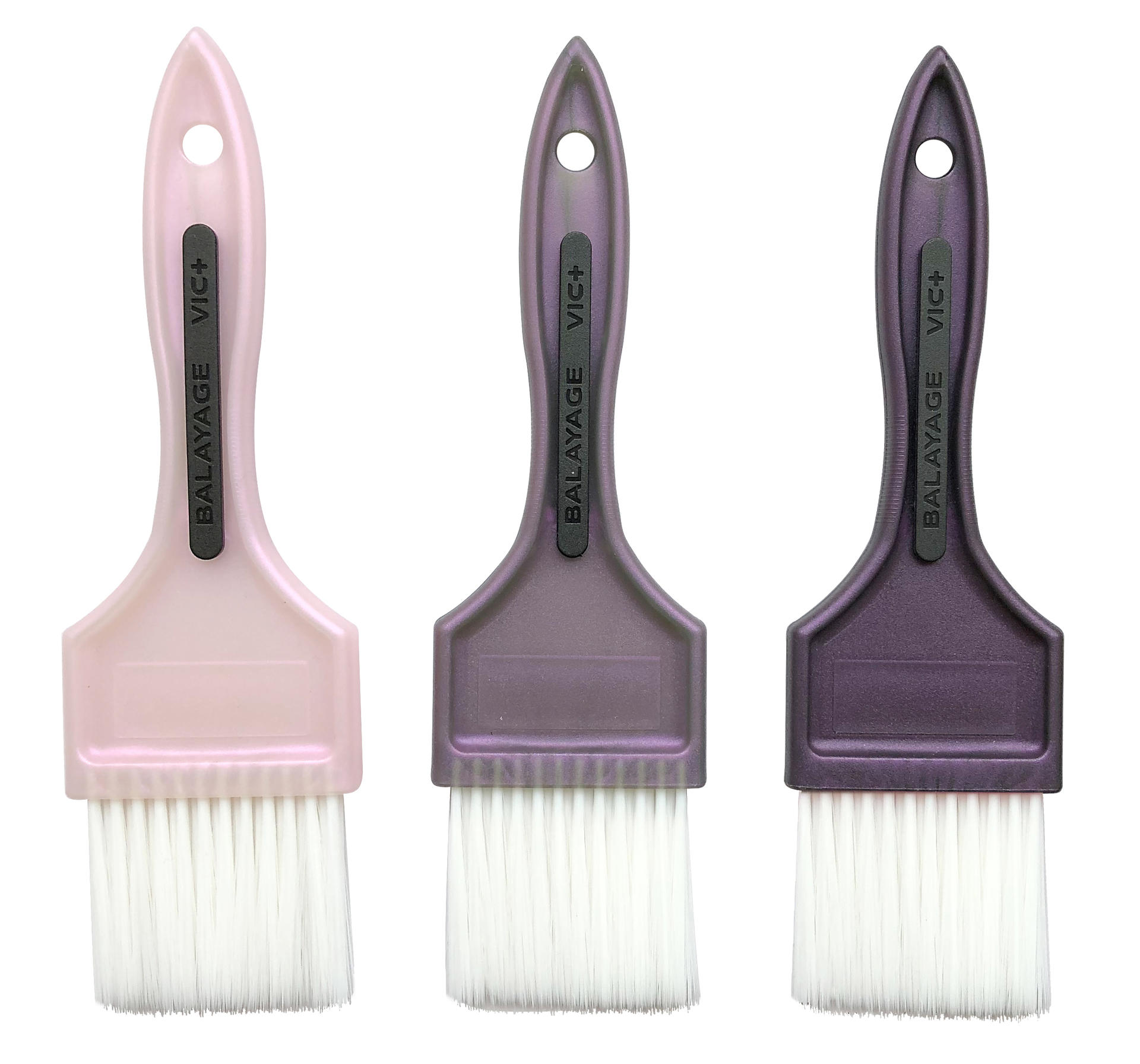 plastic custom colorful long handle hair color brush Hair salon color dye brush