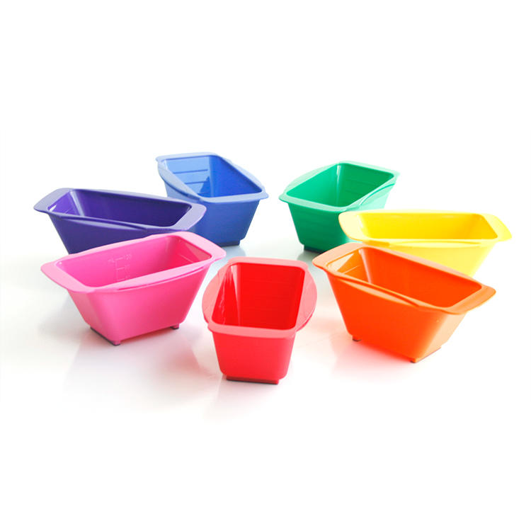 Hot Selling Salon plastic hair dyeing bowl hair mixing tinting color bowl