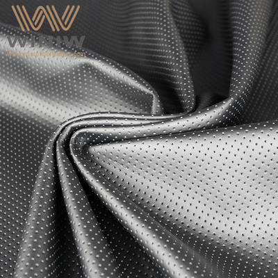 Best Quality Black holes Machinery Perforated PU Leather for Automotive Interior Upholstery