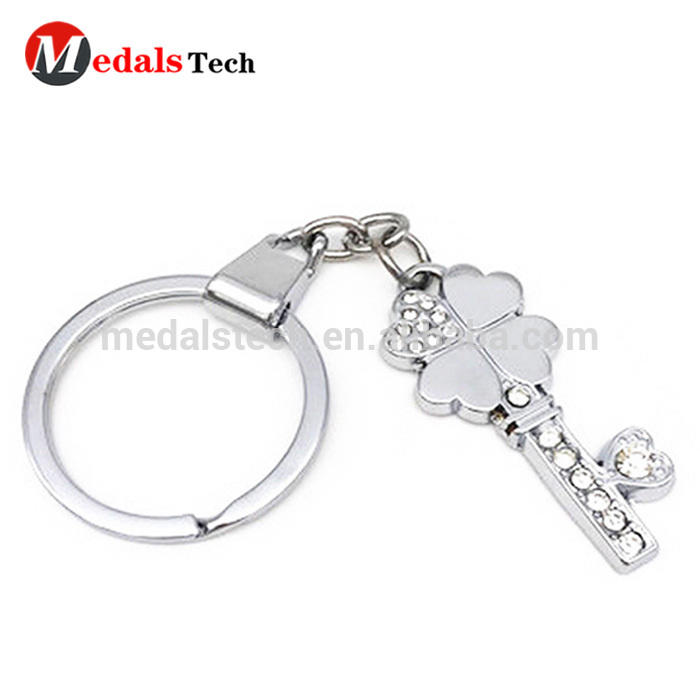 Hot sale high quality blank metal multi ring keychain for key accessories