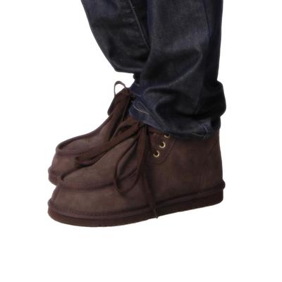 HQB-MS008 factory wholesale men's snow boots premium quality man's winter boots genuine sheepskin boots for men.