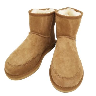 HQB-MS001 OEM/ODM/factory custom men's snow boots high quality man's winter boots classic style genuine sheepskin boots for men.