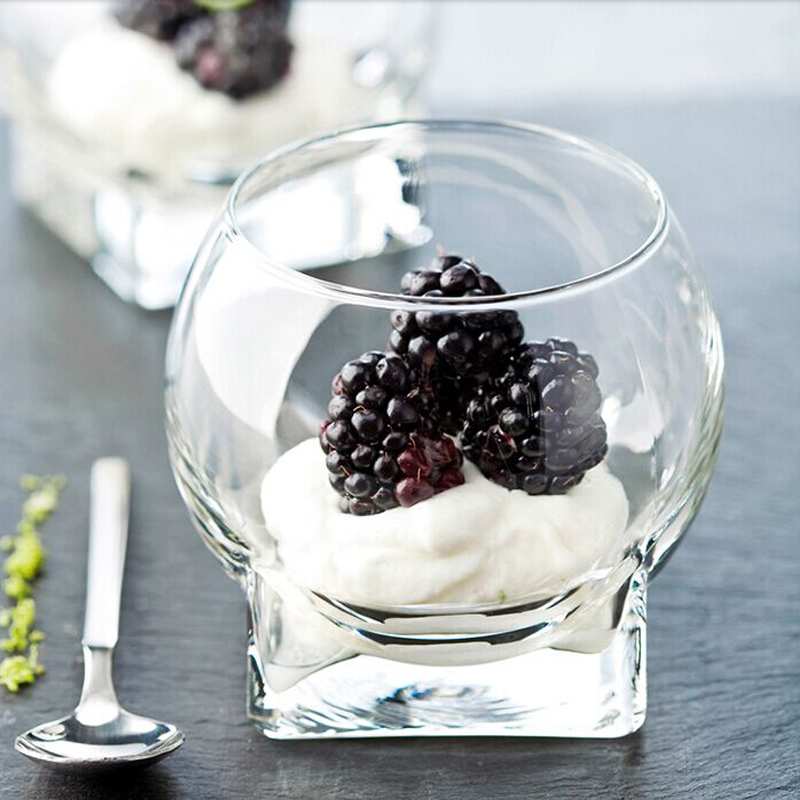 Restaurant Glassware multi-functional Carat Tasting Glass, Pudding bowl, dessert cup for ice cream juice beverage