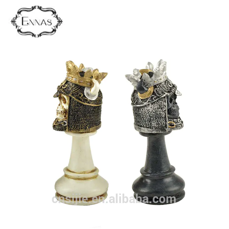 Economic and reliable resin halloween decoration skull chess