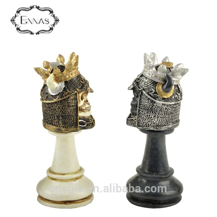 Economic and reliable resin halloween decoration skull chess