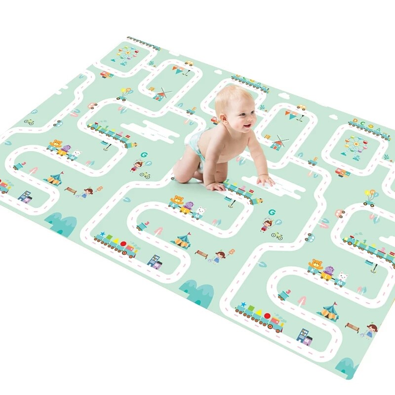 Tigerwings 2018 soft washable large branded activity gym babies play mat for crawling