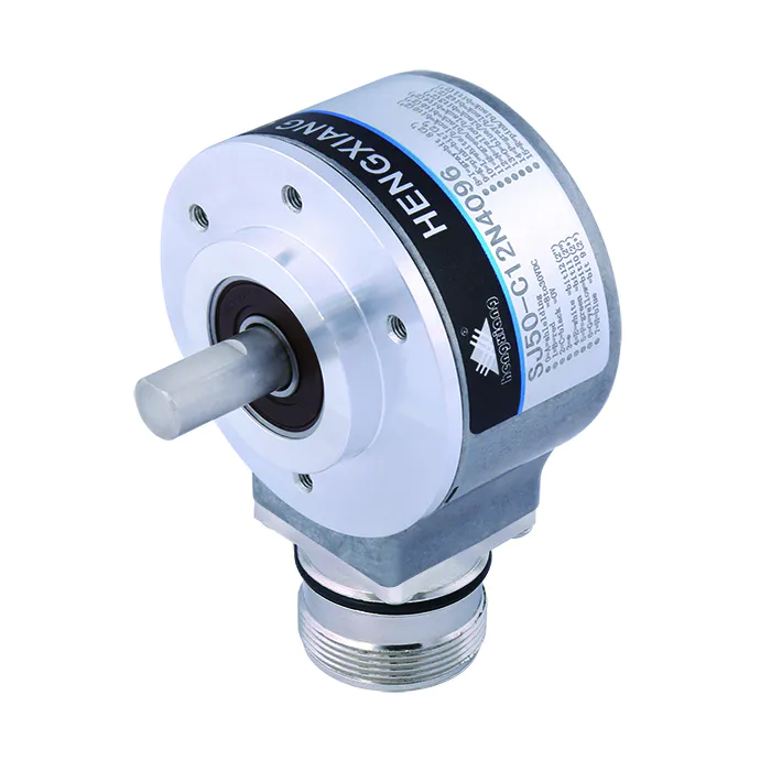 10mm solid shaftstainless steel single turn solid shaft absolute rotary encoder SJ50 PNP Output Gray Code 5bit
