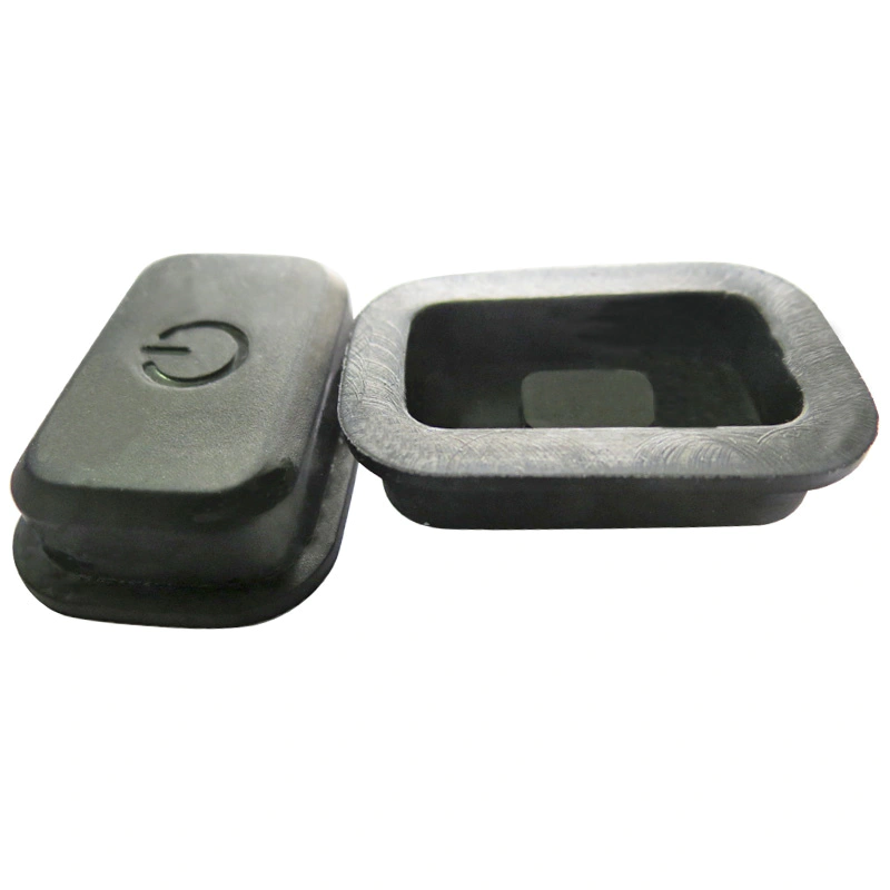 Different Sizes Black Rubber Buttons