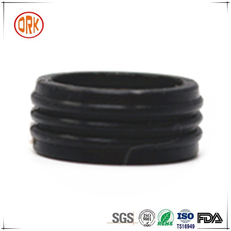 Different Sizes Silicone Good Compression Set Black Customized Rubber Seals