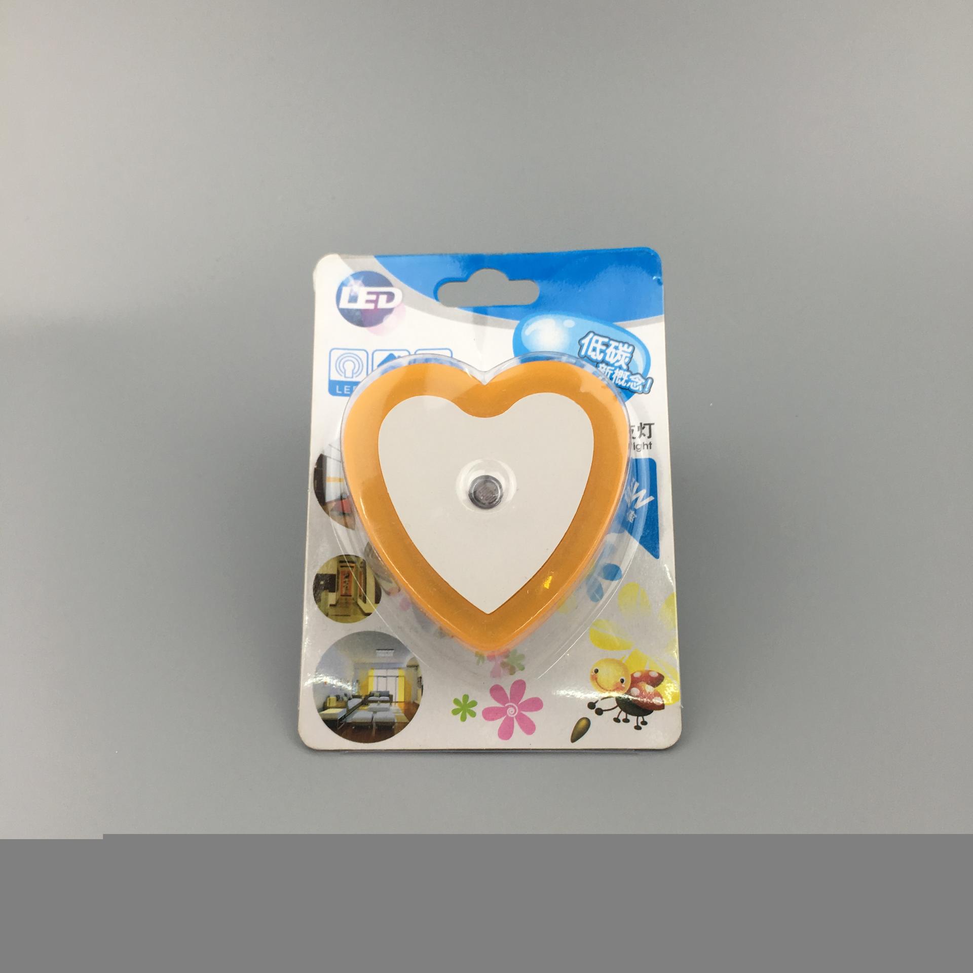 W105 sensor of love heart switch plug in led night light For Baby Bedroomdecoration child gift