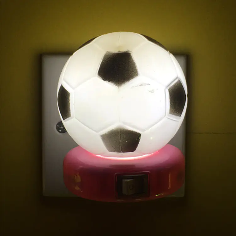 W071 World Cup Souvenir gifts Soccer Football 5SMD mini switch plug in LED night light 0.6W AC 110V 220V