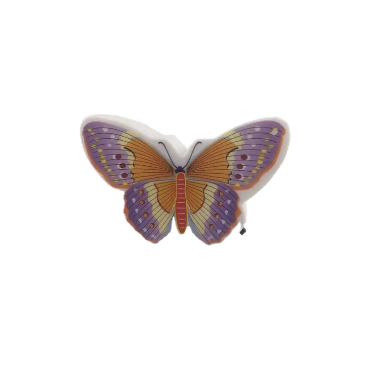 W094 Beautiful Butterfly Animals 4 SMD mini switch plug in room usege withnight light