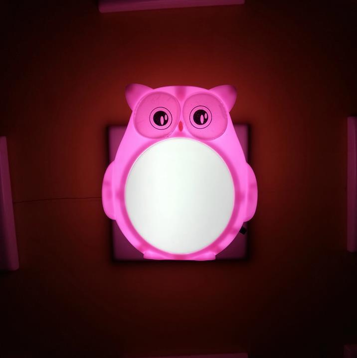 OEM hot sale W004 Helloween owl lamp switch plug in led night light For Baby Bedroom holiday gift for children