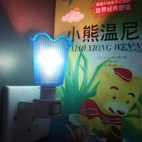 flower cover shape mini switch nightlight CE ROSH approved HOT SALE promotional gift items
