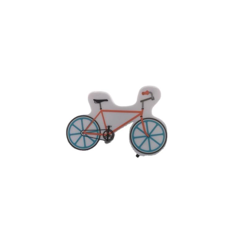 OEM W095 Cartoon bicycle 4 SMD mini switch plug in room usage withnight light wall decoration child gift