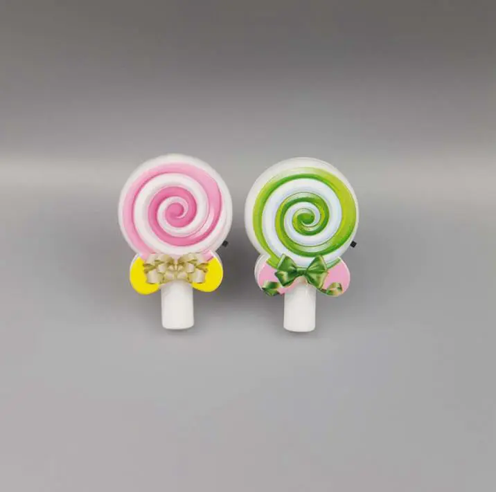GL-111 Novelty mini lollipopwall lamp plug in night light decoration For Baby Bedroom cute gift