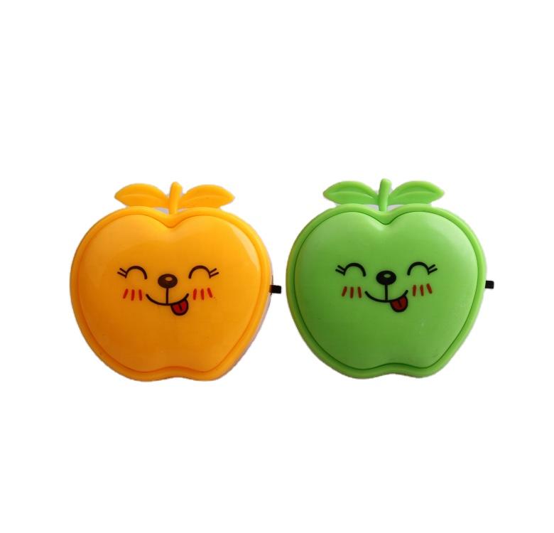 W077 switch plug in creative fruits apple led night light For Children Baby Bedroom