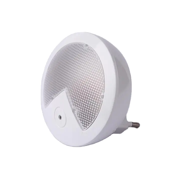 OEM W057 Creative Round shape 4 SMD mini sensor plug in LED night light for baby bedroom