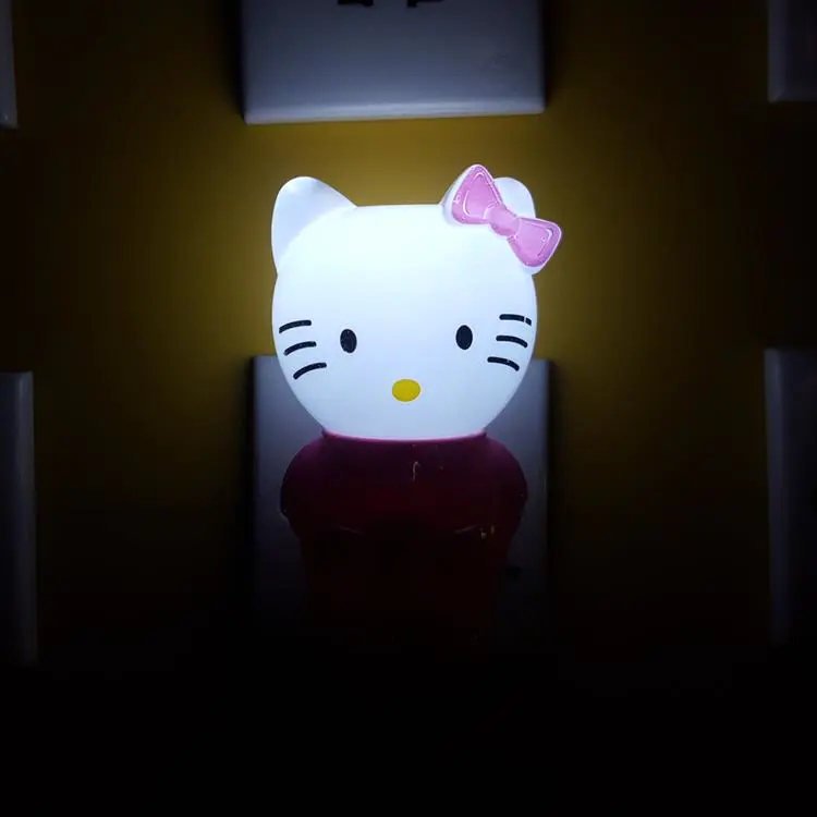 W119 kitty cat or rabbit switch plug in led night light For Baby Bedroom wall decoration child gift