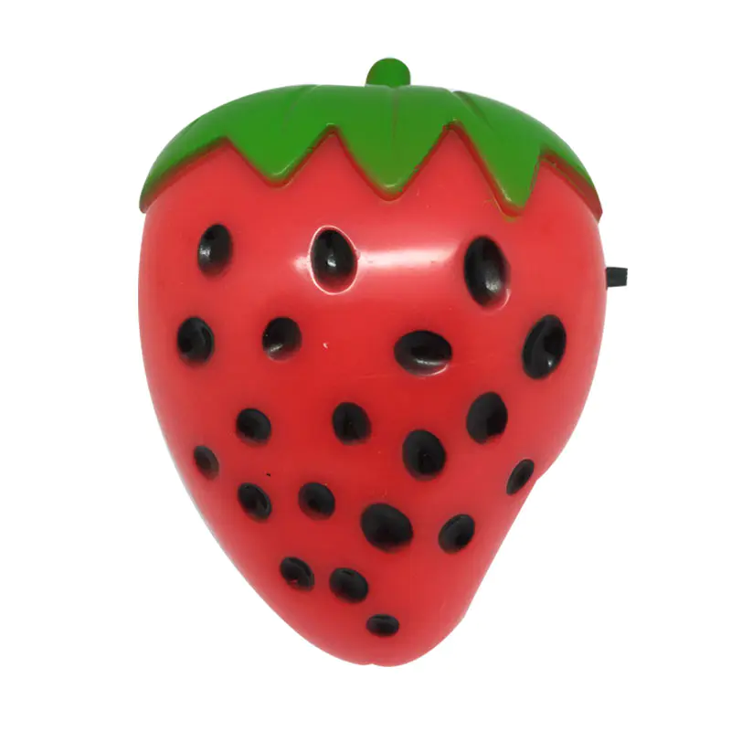 strawberry fruits shape LED SMD mini switch plug in night light with 0.6W and 110V or 220V