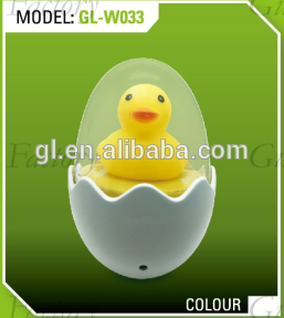 W033 Animal Duck egg shape LED SMD mini sensor plug in night light with 0.6W and 110V or 220V