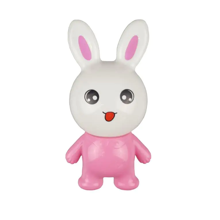 W124 pink rabbit lamp switch plug in led night light For Baby Bedroom wall decoration child gift