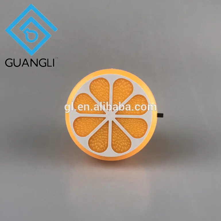 GL-W083 4SMD US EU mini switch plug in Fruits orange Shape night light For Baby Bedroom wall decoration