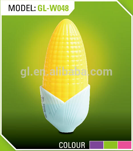 corn shape 4 SMD mini switch Sensor plug in night light with 0.6W AC 110V or 220V W048