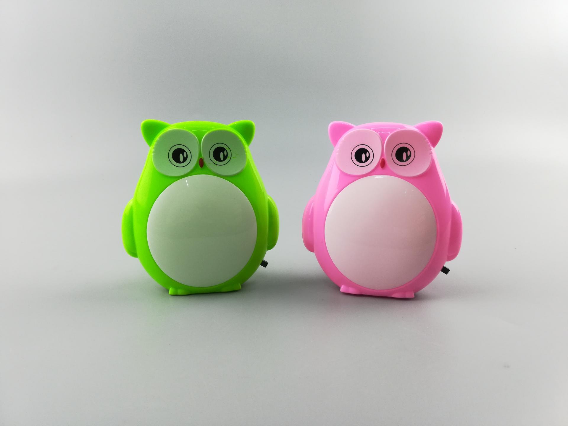 W004 Helloween owl lamp switch plug in led night light For Baby Bedroom holiday gift for children