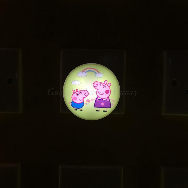 OEM W091switch plug in cartoon film imaged led night light room For Children Baby Bedroom room usage